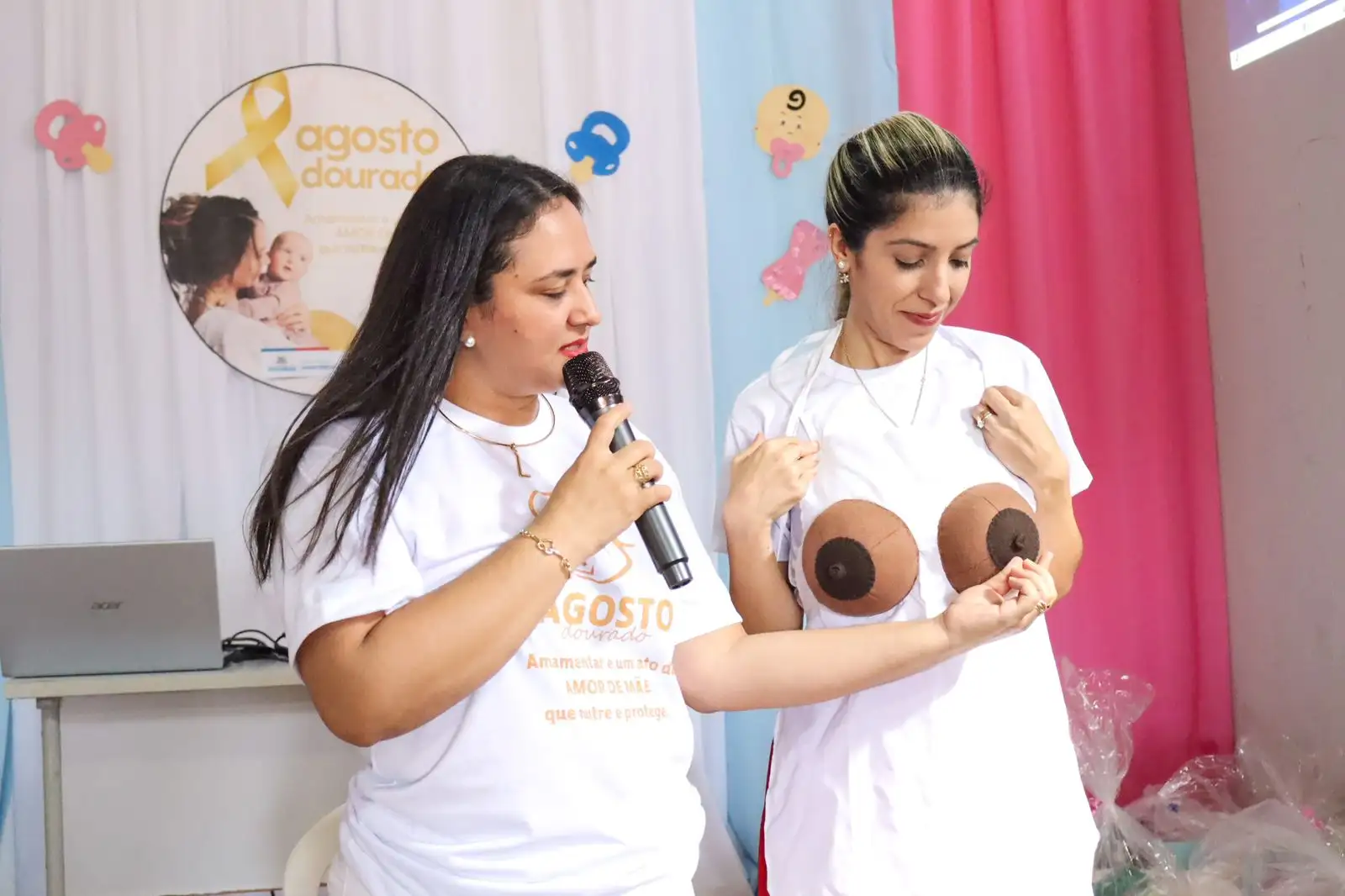 Foto 2 – Agosto Dourado: Mangabeiras celebrou a vida com entrega de kits bebê
